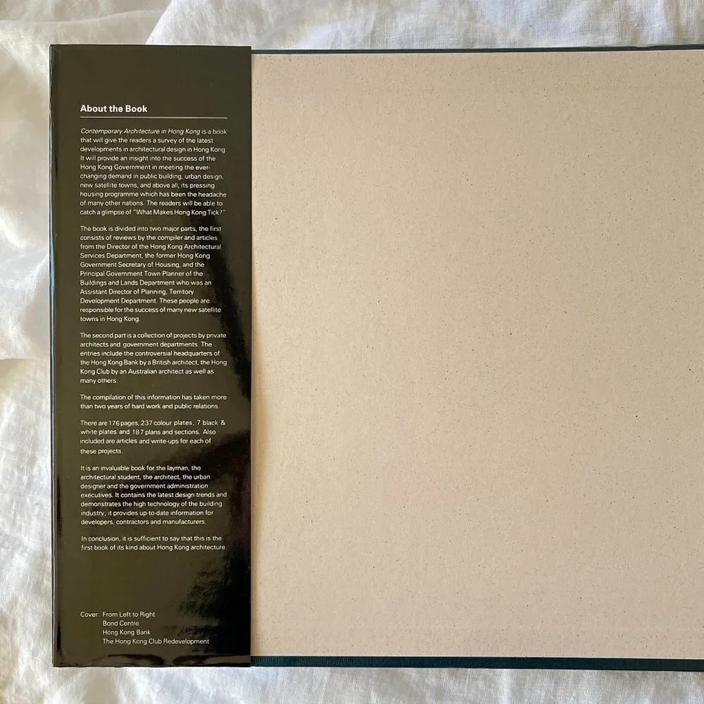 Contemporary Architecture in Hong Kong Hardback Coffee Table Book